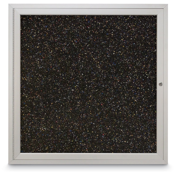 Sliding Door Indoor Enclosed Corkboard, 7